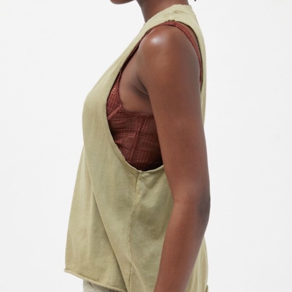 UO Out From Under Cotton Muscle Tank Tee - Picture 3 of 4